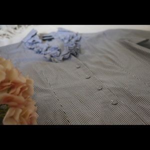 Talbots Striped Button Down